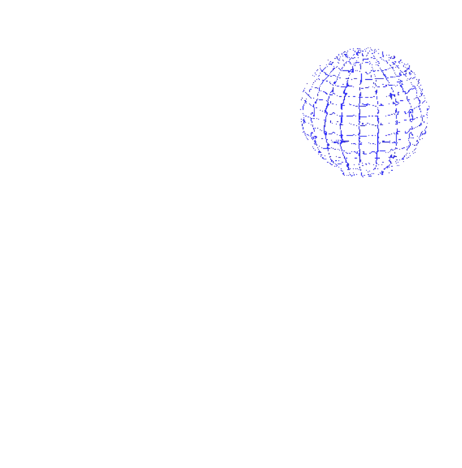 wireframed blue planet icon